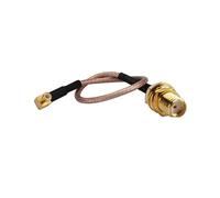 Elecbee Cavo RG316 da SMA Femmina a Maschio MCX Angolo retto con linea di collegamento, RF coassiale Cavo Assembly cavo coassiale 15CM