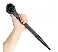 Elecbee Chiave a cricchetto universale per ponteggi, 24-30 mm, chiave a cricchetto universale, chiavi erette in acciaio per ponteggi, montaggio a cricchetto regolabile, utensili manuali per