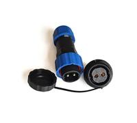 Elecbee Connettore aeronautica connettore SP21, IP68 maschio spina e femmina presa SP21 2 pin impermeabile cavo satellitare connettore utilizzato per lampade esterne (SP21 2poli)