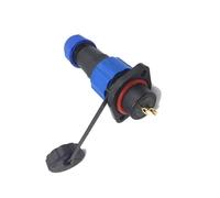 Elecbee Connettore aeronautica SP13 2 poli, IP68 connettore maschio spina e femmina presa 2 poli SP13 2 pin Flangia a 2 fori impermeabile cavo satellitare connettore utilizzato per lampade esterne