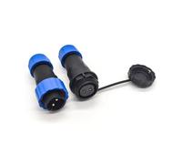 Elecbee Connettore aeronautica SP21 2 poli, IP68 2 Pin Impermeabile Spina Maschio e Presa Femmina Circolare connettori In Line Tipo SP21 2 Pin Connettore per lampade esterne