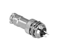 Elecbee Connettore da cavo a pannello GX12 Spina femmina a 3 pin e presa maschio Connettore dritto per montaggio frontale