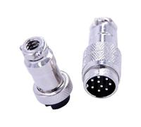 Elecbee GX16 9 Pin Maschio/Femmina Connettore Aviazione, Metallo Connettore Pannello Connettori a Filo Cavo di Prolunga GX16 Impermeabile for Cavo di Alimentazione Industriale