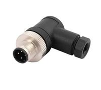 Elecbee M12 4 Poli maschio connettore, A Codice IP67 Impermeabile Angolo Retto Aviazione Spina Non schermato Connettore Attuatore Connettori circolari per modulo fieldbus