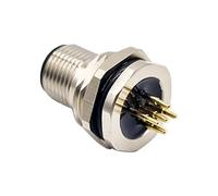 Elecbee M12 5 Poli maschio connettore, A Codice Impermeabile Montaggio Frontale Aviazione Spina Non schermato Connettore Attuatore Connettori circolari per modulo fieldbus con Contatti PCB