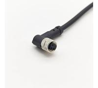 Elecbee M8 3 Poli femmina connettore cavo, A Codice IP67 Impermeabile angolo retto Aviazione Spina Non schermato Connettore Attuatore Connettori circolari per modulo fieldbus 1 meter 24 AWG
