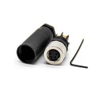 Elecbee M8 4 Poli Connettore Femmina IP67 Impermeabile 4 Pin Aviazione Spina Non Schermato per Attuatore Modulo Fieldbus