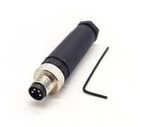 Elecbee M8 4 Poli Maschio Connettore, A Codice IP67 Impermeabile Connettore M8 4 Pin Aviazione Spina Non schermato Connettore Attuatore Connettori circolari per modulo fieldbus