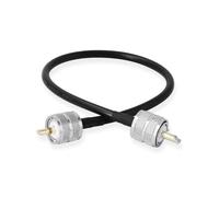 Elecbee UHF Maschio PL-259 Cavo jumper a UHF Maschio PL-259 Cavo jumper Coassiale RG58 30cm Cavo patch UHF coassiale per Radio HAM e CB, Analizzatore di Antenna, Carico Fittizio, SWR