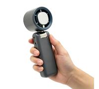 Elecbee Ventilatore portatile a mano, mini ventilatore turbo, con 100 livelli e display LED, batteria da 4000 mAh, pieghevole, USB tipo C, 3 in 1, ventilatore a mano/da tavolo/da viaggio, silenzioso