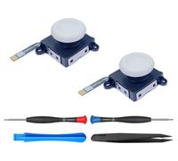 ElecGear 2x TMR Anti-Drift Joystick di Ricambio per Joy-Con, Compatibile con Nintendo Switch 2017 LCD, 2019 Lite & 2021 OLED - Incluso Kit di Riparazione