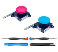 ElecGear 2x TMR Anti-Drift Joystick di Ricambio per Joy-Con, Compatibile con Nintendo Switch 2017 LCD, 2019 Lite & 2021 OLED - Incluso Kit di Riparazione