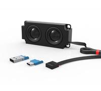 ElecGear Computor Altoparlante USB Interno ed Esterno, Connettore USB a 9Pin per Scheda Madre del Case del PC e Adattatore Aggiuntivo per Desktop Windows, Laptop, Telefoni Android e Tablet