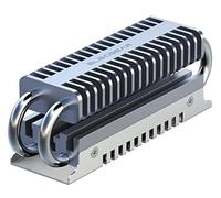 ElecGear EL-80P Dissipatore di Calore SSD M.2 2280, Heat Pipe + Dispositivo di Raffreddamento in Alluminio Heatsink per 80mm PCIe NVMe e SATA interno Gaming SSD con Pad Termico