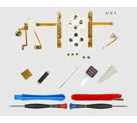 ElecGear Lama dissaldante e strumenti + cavo flessibile e interruttore micro tattile di ricambio per controller Joy-Con ABXY, D-pad, L/-, ZL/ZR, SL/SR e +/R/Home/C/V+/V/V/Power