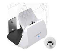 ElecGear Stazione di Ricarica Solo per Controller PS5, Supporto da Parete e Desktop USB Caricabatterie per Controller Wireless Playstation 5 DualSense Controller EL-P5