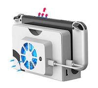 ElecGear Switch OLED Ventola di Raffreddamento, Opzione 3 Velocità Dissipazione del Calore Cover Posteriore di Ricambio compatibile con Nintendo Switch OLED Dock (bianco)