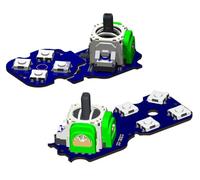 ElecGear TMR Joystick Modulo di Ricambio per Victrix Pro BFG Controller, PCB per Joystick Sinistro e Destro con 8 Interruttori Tattili e Pulsante D-pad