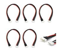 elechawk JST-XH 4S Equilibrio Spina Estensione Cavo 200mm 5 PZ per LiPo Bilanciamento Della Batteria Ricarica 22AWG Silicone