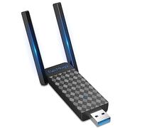 ElecMoga Chiavetta WiFi USB 5dBi 1300M 2 Antenne Dual Band 2.4G/5GHz per PC Fisso Supporta Windows 11/10/8/7/Vista/XP, Mac OS Plaid