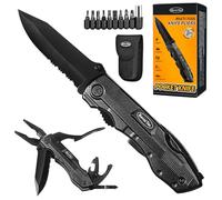 Elecoduct RoverTac Multi Tool Survival Camping Pinze Bottiglia & Can Opener 9-Pack Cacciaviti Blocco di Sicurezza Nylon Fodera, Multitool per Campeggio Escursioni