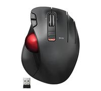 ELECOM EX-G Trackball Mouse, 2.4GHz USB Wireless, Design Ergonomico, Controllo Pollice, Smooth Precise Tracking Roller Ball, 6 Pulsanti Programmabili, Tilt Scroll, Computer Mouse per Laptop PC,