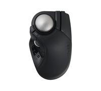ELECOM Huge Plus - Mouse trackball wireless, ergonomico, palla grande da 52 mm, multi-connessione, Bluetooth, 2,4 GHz, Wireless, cablato, 10 pulsanti programmabili, ricaricabile, clic silenziosi, per