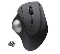 Elecom IST M-IT11BRBK - Mouse trackball wireless, Bluetooth, design ergonomico, cuscinetto a sfera per PC/laptop, Windows11/MacOS, iPadOS/Android, nero