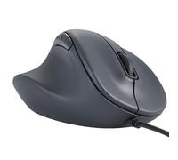 ELECOM Mouse ergonomico USB cablato per mano sinistra, click silenzioso, 2000 DPI, 5 pulsanti, sensore ottico, compatibile con PC, Mac, laptop, EX-G, Msize Black (M-XGM31UBSKBK)
