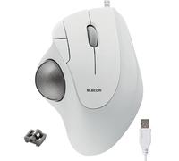 ELECOM Trackball IST dal design ergonomico e confortevole, connessione USB-A, tracciamento super fluido con cuscinetto a sfera a rullo, sfera da 36 mm, controllo pollice, compatibile per Windows, PC e