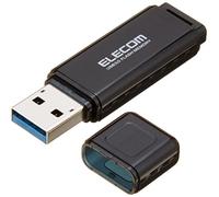 ELECOM USB Flash Drive 64GB USB3.0 cap Loss Prevention [Black] MF-HSU3A64GB (Japan Import)