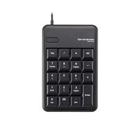 ELECOM Wired Numeric Key Pad with USB Port [Black] TK-TCM012BK/RS (Japan Import)