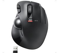 ELECOM Wireless Track Ball Mouse 6 Button Height of The Tilt Function Grip Black M-XT3DRBK