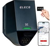 ELECQ Wallbox 7,4 kW Tipo 2 Monofase con WiFi OCPP RFID | Ricarica Solare e Gestione del carico (Richiede Power Monitor) | Caricatore Intelligente per Auto elettriche domestiche | Conforme GSE