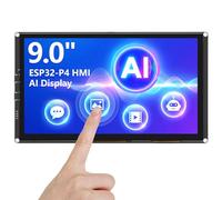 ELECROW ESP32 Display 1024x600, Schermo IPS Touch da 9 Pollici HMI ESP32-P4, Supporto Interazione Vocale AI, Processore Dual-Core ESP32-P4, Fino a 400MHz, Compatibile con Arduino, ESP-IDF, LVGL (Senza