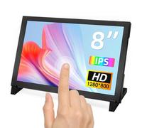 ELECROW Touchscreen 8 pollici 1280×800 Mini Monitor Schermo Portatile compatibile con Raspberry Pi 5/4, PC/Laptop, Jetson Nano
