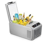 Electactic Frigorifero elettrico da 12 Volt, 15,79 QT (15 L) Frigorifero portatile con pannello di controllo intelligente, raffreddamento da 12 V, congelatore portatile AC/DC per campeggio, viaggi