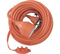 Electraline Prolunga lineare da giardino 01354 – 20 m Arancione 2x1,5 presa e spina Schuko