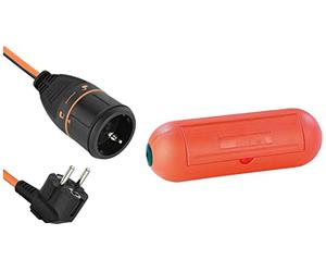 Electraline 01650 3G1.5 Prolunga Elettrica con Presa Electralock Dotata di Meccanismo di Blocco & 300176 Scatola di Protezione Stagna per Spina e Presa Volante Impermeabile Ip44