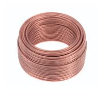 Electraline 10844 Cavo HiFi per casse altoparlanti sezione 2x2,5 mm² - 5 mt - trasparente