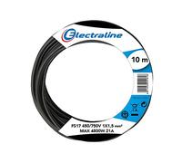 Electraline 13071 Cavo Unipolare FS17, Sezione 1 x 1.5 mm², Nero, 10 m