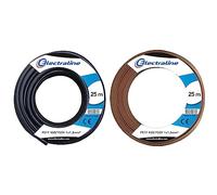 Electraline 13072 Cavo Unipolare FS17, Sezione 1 x 1.5 mm², Nero, 25 m & 13082 Cavo Unipolare FS17, Sezione 1 x 1.5 mm², Marrone, 25 m