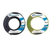 Electraline 13072 Cavo Unipolare FS17, Sezione 1 x 1.5 mm², Nero, 25 m & 13102