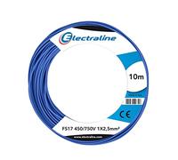 Electraline 13161 Cavo Unipolare FS17, 10 mt, sezione 1x2,5 mm² adatto per cablaggi di quadri elettrici, circuiti elettrici di ascensori, montacarichi