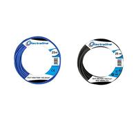 Electraline 13162 Cavo Unipolare FS17, Sezione 1 x 2.5 mm², Blu, 25 m & 13142 Cavo Unipolare FS17, Sezione 1 x 2.5 mm², Nero, 25 m