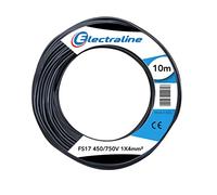 Electraline 13211 Cavo Unipolare FS17, 10 mt, sezione 1x4 mm² adatto per cablaggi di quadri elettrici, circuiti elettrici di ascensori, montacarichi