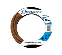 (TG. 10 m) Electraline 13221 Cavo Unipolare FS17, Sezione 1 x 4 mm², Marrone, 1