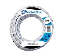 Electraline 16810 FRRTX Cavo Tessile, Sezione 3x1 mm, Lunghezza 5 m, Bianco