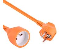 Electraline 20857047 F Prolunga Giardino con Clamshell 16 A 20 M Arancio
