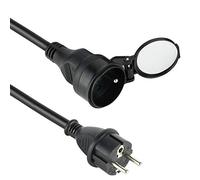 Electraline 20858018G - Prolunga elettrica IP44 Profesionne, impermeabile, 40 m, colore: nero, sezione 3G1,5 mm²